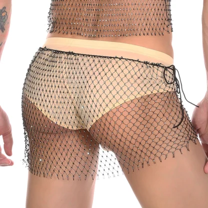 Shiny Fishnet Boxer Shorts