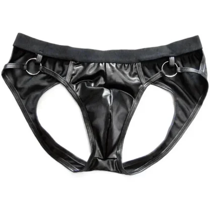 Men's Elastic Black Jockstrap - Image 6