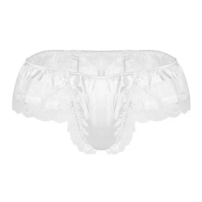 Men's Ruffle Lace Trim Panties - Image 4