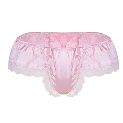 Men's Ruffle Lace Trim Panties - Image 2