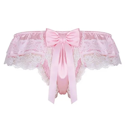 Men's Ruffle Lace Trim Panties - Image 3