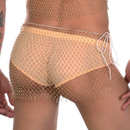 Shiny Fishnet Boxer Shorts - Image 2