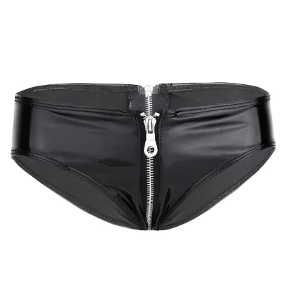 Low-rise Zip Crotch Shiny Panty - Image 7