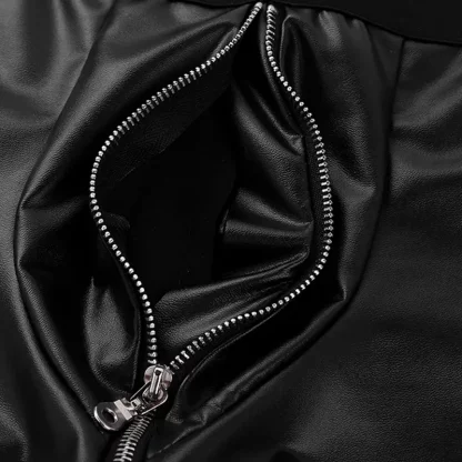 Zip Crotch Black Boxer Brief - Image 4