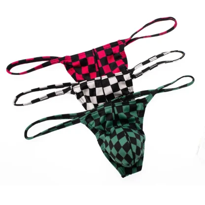 Sexy Checkered Print G-strings - Image 6