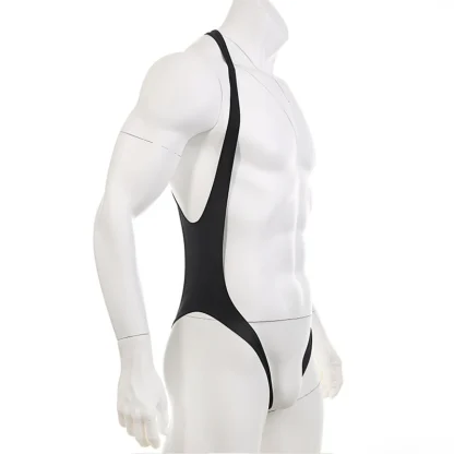 Elastic Open Back Bodysuit - Image 3