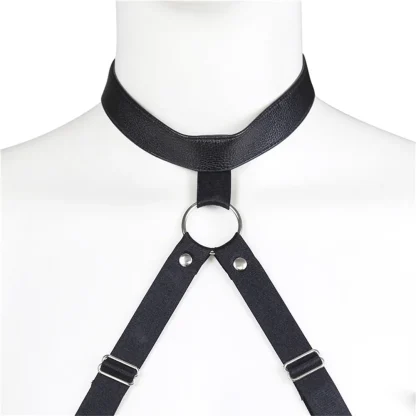 Black Halter Bodysuit Harness - Image 5