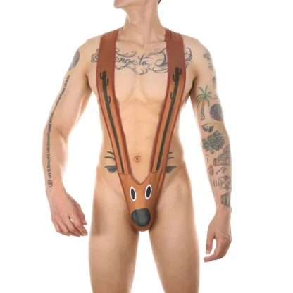 Cute Elk Mankini Bodysuit - Image 2