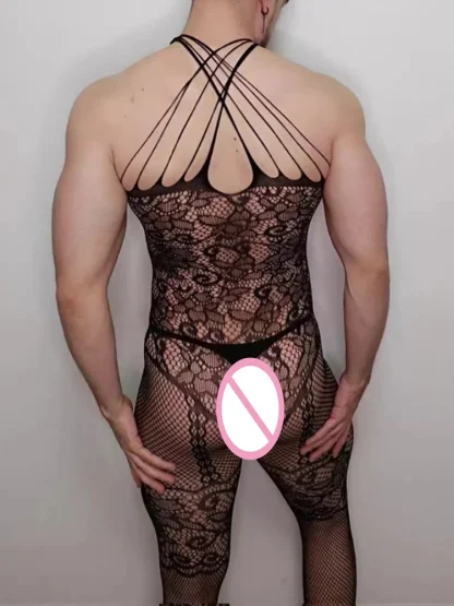 Criss Cross Halter Bodystockings - Image 6