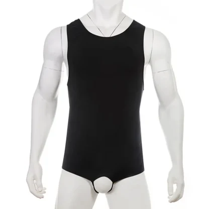 Elastic Open Back Bodysuit - Image 2