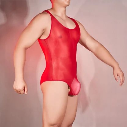 Transparent Sleeveless Bodysuit - Image 6