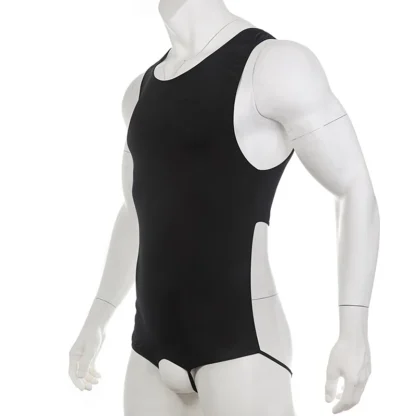 Elastic Open Back Bodysuit - Image 4
