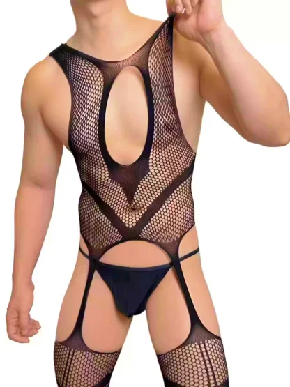 Fishnet Suspender Bodystocking