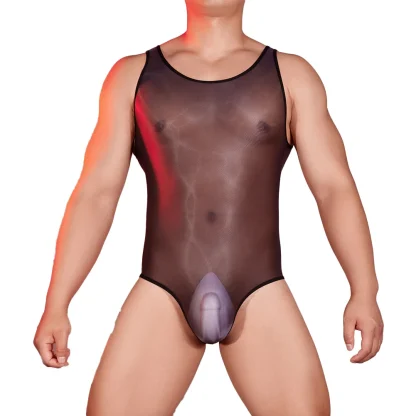 Transparent Sleeveless Bodysuit - Image 3
