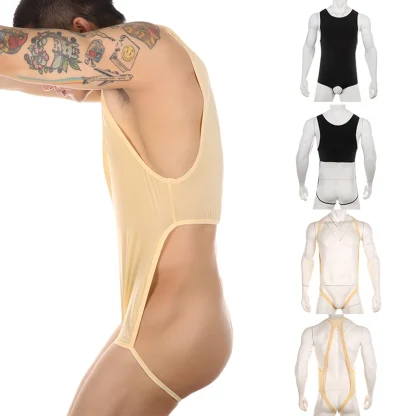 Elastic Open Back Bodysuit - Image 7