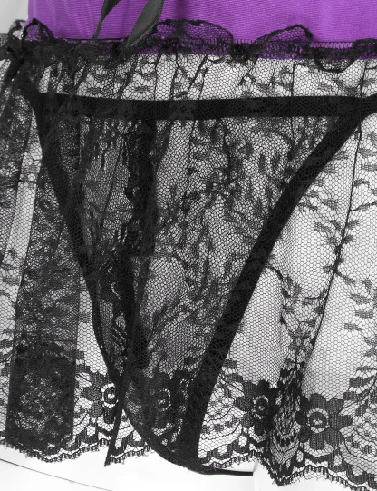 Sexy See-through Lace Lingerie - Image 5