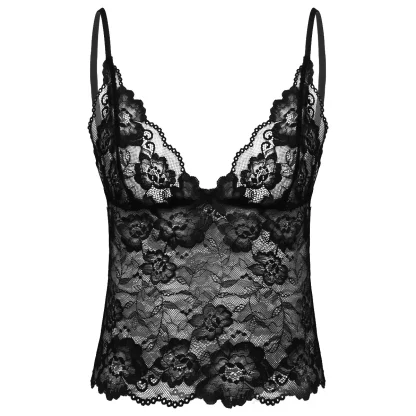 Sexy Tank Top Lace Lingerie - Image 6