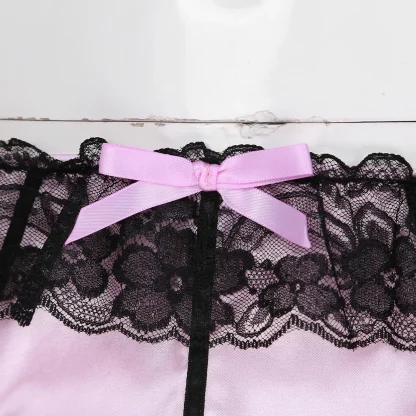 Lace Trim Bowknot Bikini Brief - Image 5