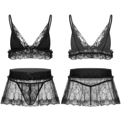 Sexy See-through Lace Lingerie - Image 12