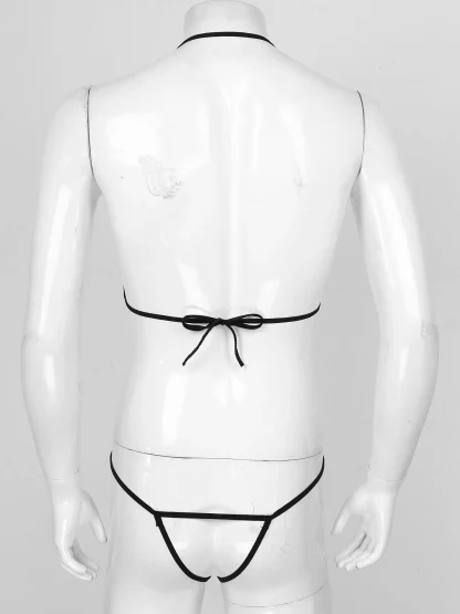 See-through Halter Crotchless Bodysuits - Image 4