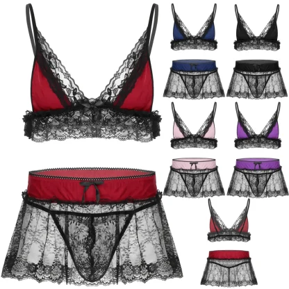 Sexy See-through Lace Lingerie - Image 13