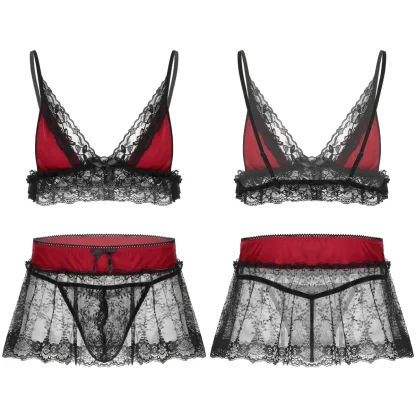 Sexy See-through Lace Lingerie - Image 11