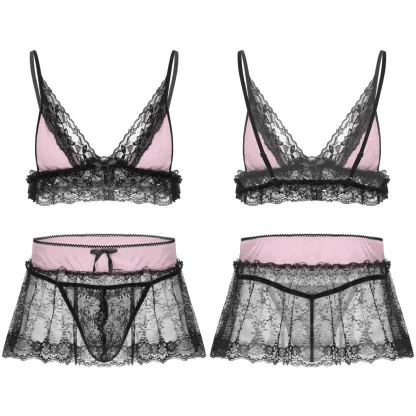 Sexy See-through Lace Lingerie - Image 7