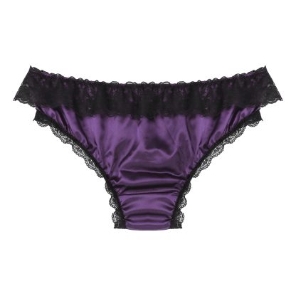 Lace Trim Bowknot Bikini Brief - Image 10
