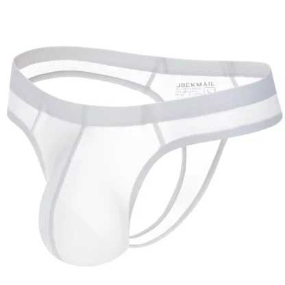 Men's Bulge Pouch Sheer Thong - Image 4