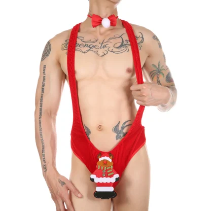 Sexy Christmas Mankini Bodysuit - Image 3