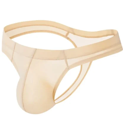Men's Bulge Pouch Sheer Thong - Image 9