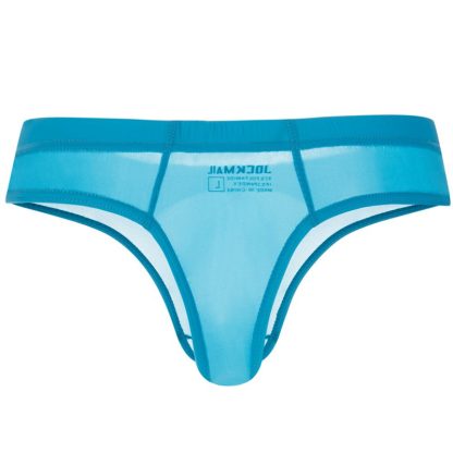 Men's Bulge Pouch Sheer Thong - Image 11