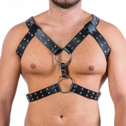 Black Chest Sexy Harness - Image 3