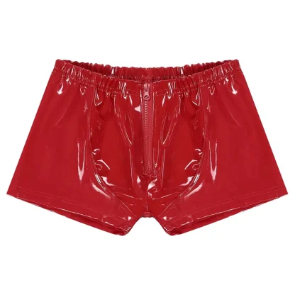 Zip Crotch Glossy Boxer Brief - Image 8