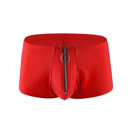 Zippered Crotch Boxer Brief
