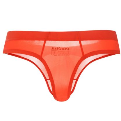 Men's Bulge Pouch Sheer Thong - Image 7