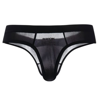 Men's Bulge Pouch Sheer Thong - Image 3