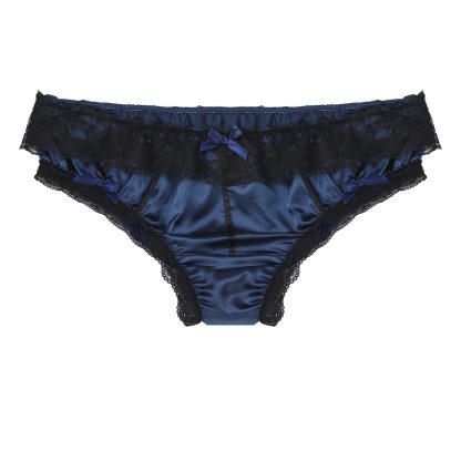 Lace Trim Bowknot Bikini Brief - Image 13