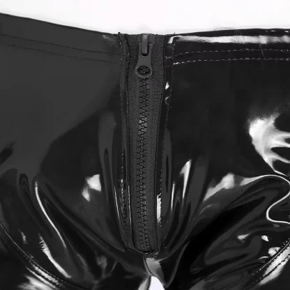 Zip Crotch Glossy Boxer Brief - Image 6