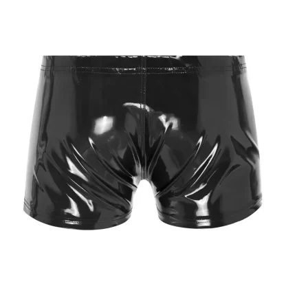 Zip Crotch Glossy Boxer Brief - Image 3
