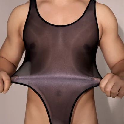 High Cut Transparent Bodysuit - Image 6