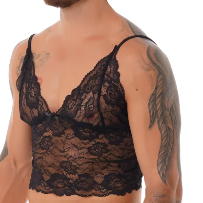 Sexy Tank Top Lace Lingerie - Image 2