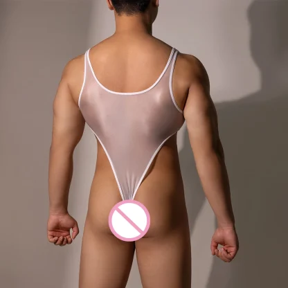 High Cut Transparent Bodysuit - Image 2
