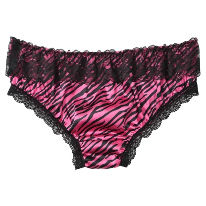 Lace Trim Bowknot Bikini Brief - Image 12