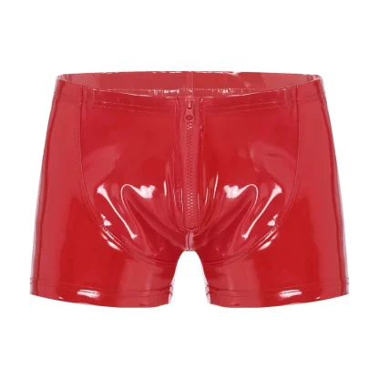 Zip Crotch Glossy Boxer Brief