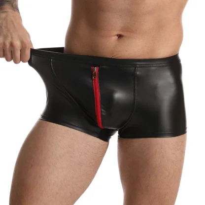 Zippered Crotch Black Boxer Brief - Image 5