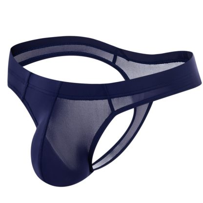 Men's Bulge Pouch Sheer Thong - Image 10