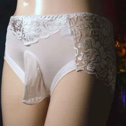 Mid Waist Floral Lace Panties