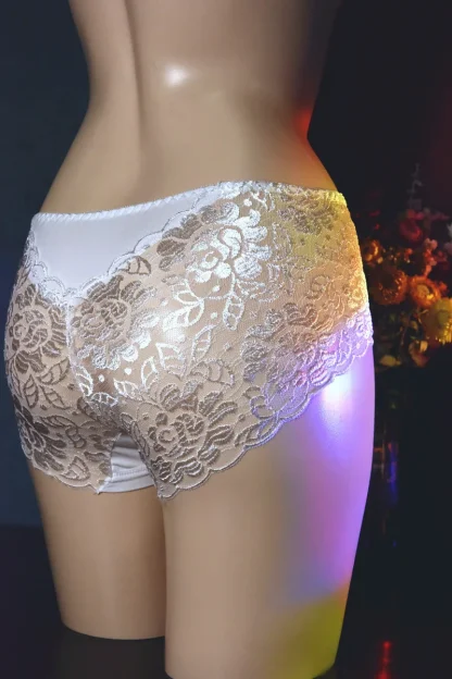 Mid Waist Floral Lace Panties - Image 7