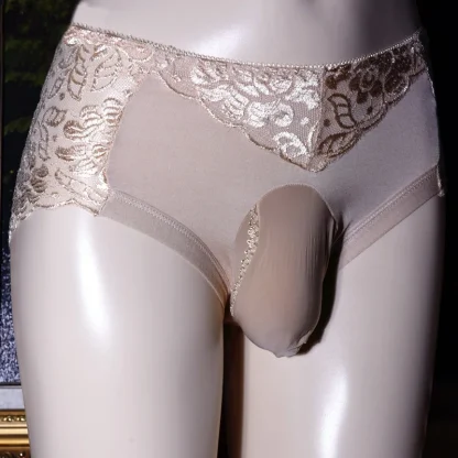 Mid Waist Floral Lace Panties - Image 5